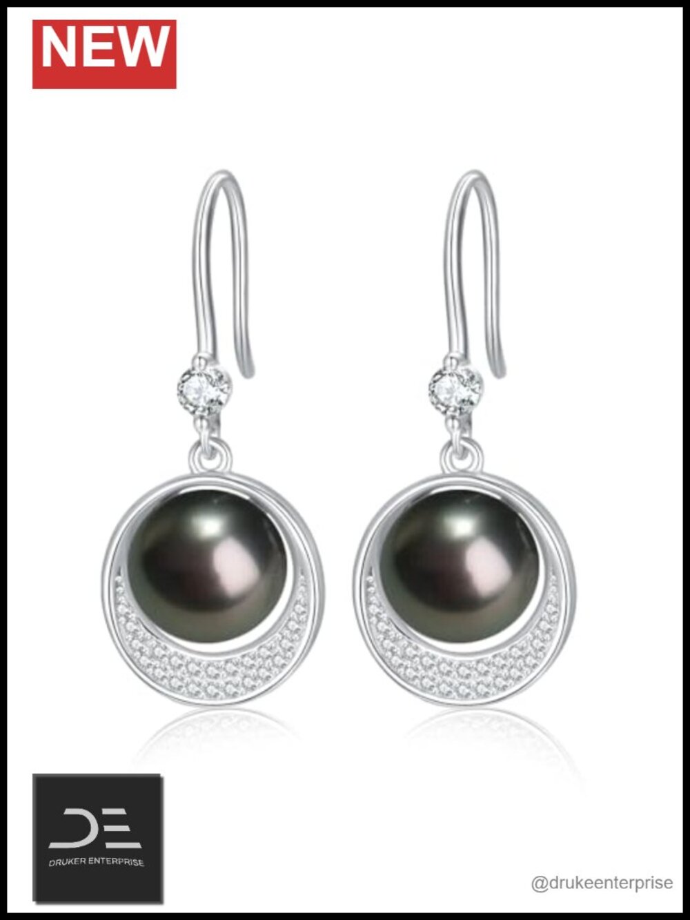 18K Gold Plated Pearl Dangle Earrings for Women Wedding Anniversary Gift